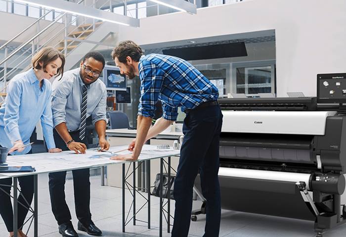 Large format printer and plotter